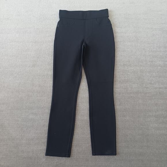 Spanx Pants Women XS Black The Perfect Ankle Ponte Pull On Minimalist Office - Picture 1 of 8